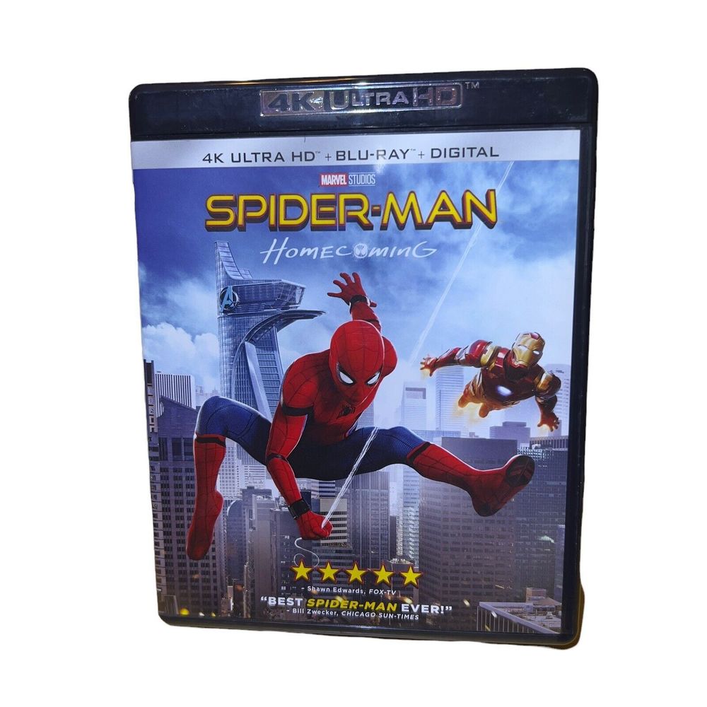 Spider-Man Homecoming 4K Ultra HD + Blu-ray + Digital 2017 Preowned (New Unused)